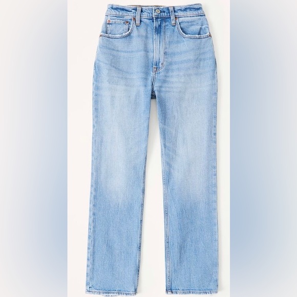 Abercrombie & Fitch Denim - Abercrombie Curve Love Ultra High Rise Ankle Straight Jean 30